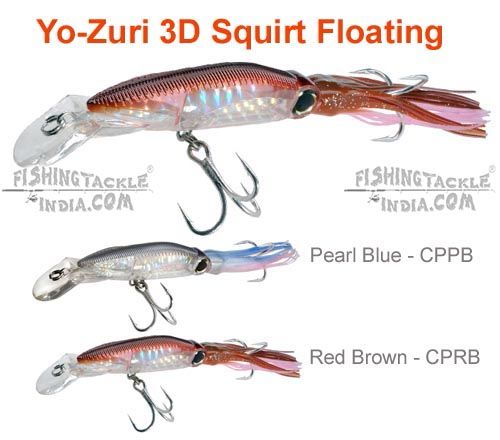 Pearl Blue Yo-Zuri R1166-CPPB 3D Squirt Floating Lure