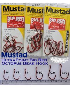 Mustad BIG RED Octopus Beak Hook