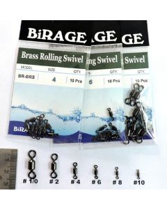 BiRAGE  Brass Rolling Swivels