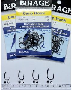 BiRAGE Carp Hook (Chemically Sharpened) Hooks
