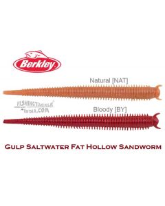 Berkley Gulp 4" Saltwater Fat Hollow Sandworm