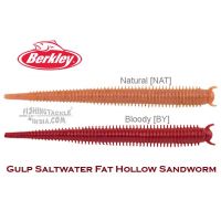 Berkley Gulp 4" Saltwater Fat Hollow Sandworm