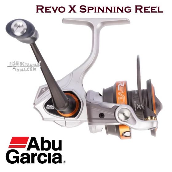 thumbnail interactive-video image 1 of Abu Garcia Revo MGXtreme Spinning Reel - Ultra Lightweight With Cork Handle, 12 Bearings, For Pike, Perch, Trout Fishing 1 of 3