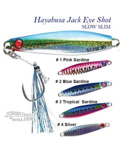 Hayabusa Jack Eye Shot Slow Slim 10g / 15g Shore Jigs