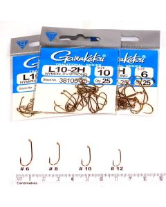 Gamakatsu Traditional Series 2X strong L102H # 6, #8, #10, #12 Fly Hooks