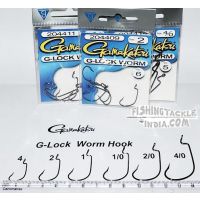 Gamakatsu G-Lock Worm1,2,4,1/0,2/0,4/0 Hooks